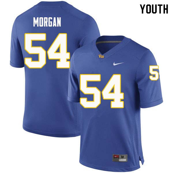 Youth #54 Justin Morgan Pittsburgh Panthers College Football Jerseys Sale-Royal